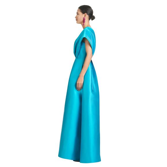 SACHIN + BABI Clarissa Aqua Gown with Pockets Size 12 New with Tag MSRP $1195 - Picture 2 of 10